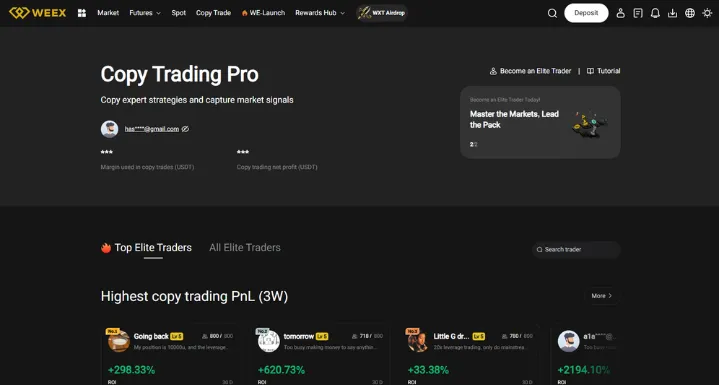 WeeX Exchange CopyTrading