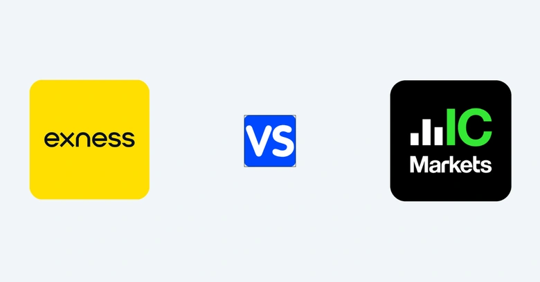 Exness vs IC Markets comparison chart